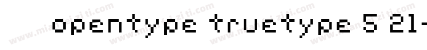 宋体常规opentype truetype 5 21字体转换